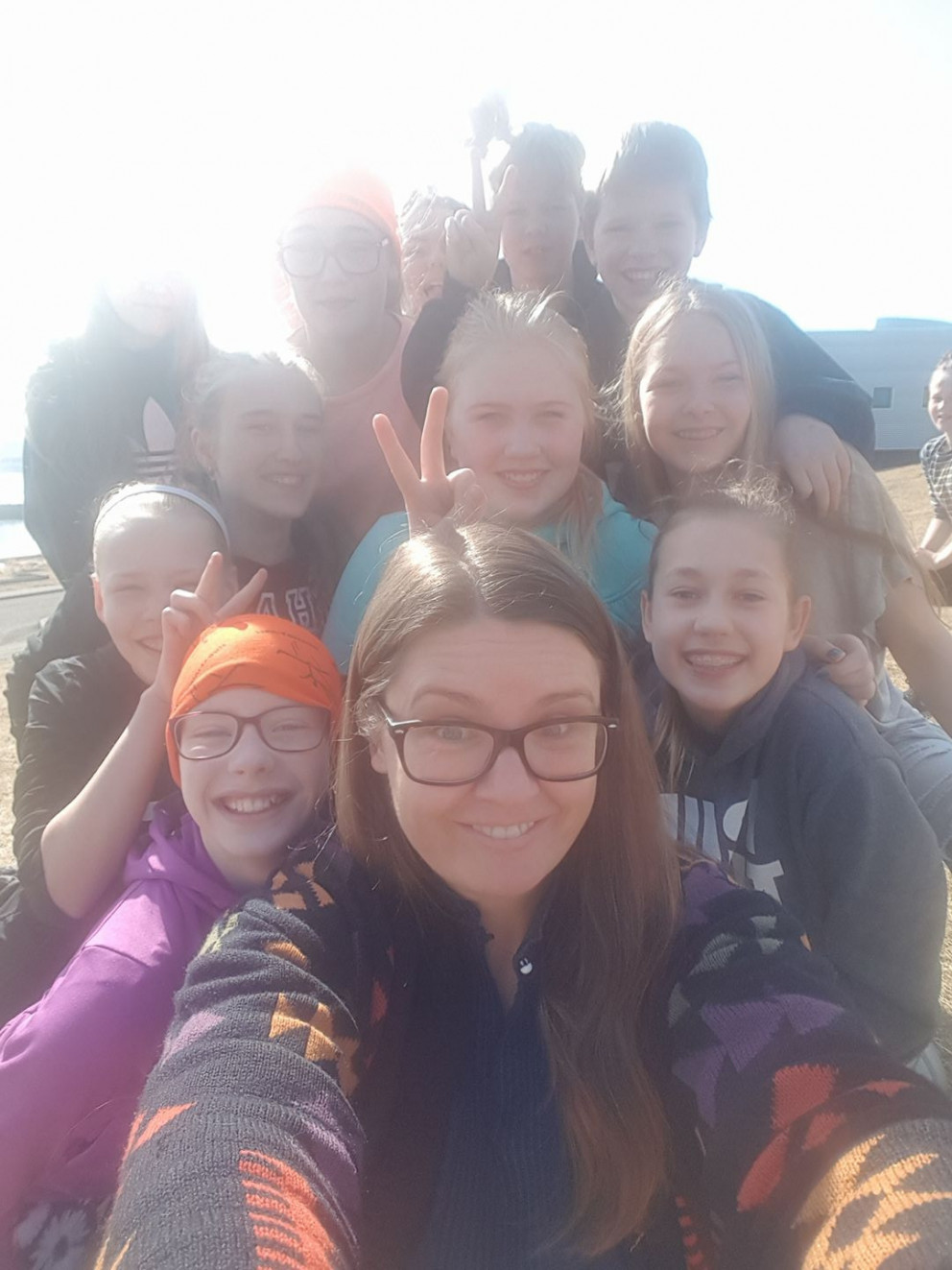 Margrét Gauja í heimsókn